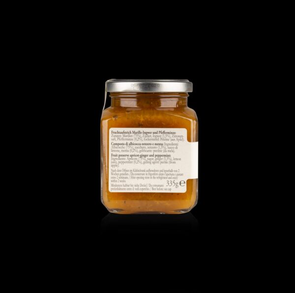 Alpe Pragas – Composta di Albicocca, Zenzero e Menta da 335 gr. — изображение 2